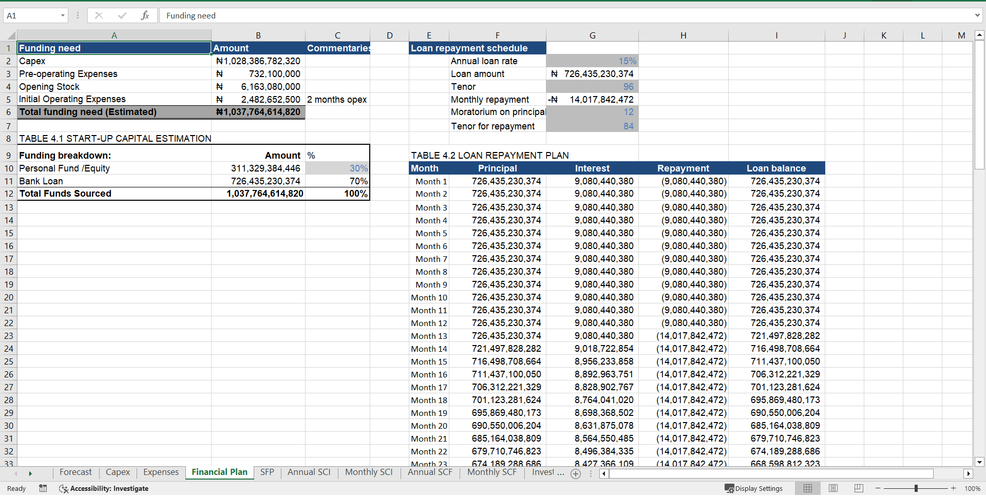 Cement Manufacturing – 10 Year Financial Model (Excel) (Excel template (XLSX)) Preview Image