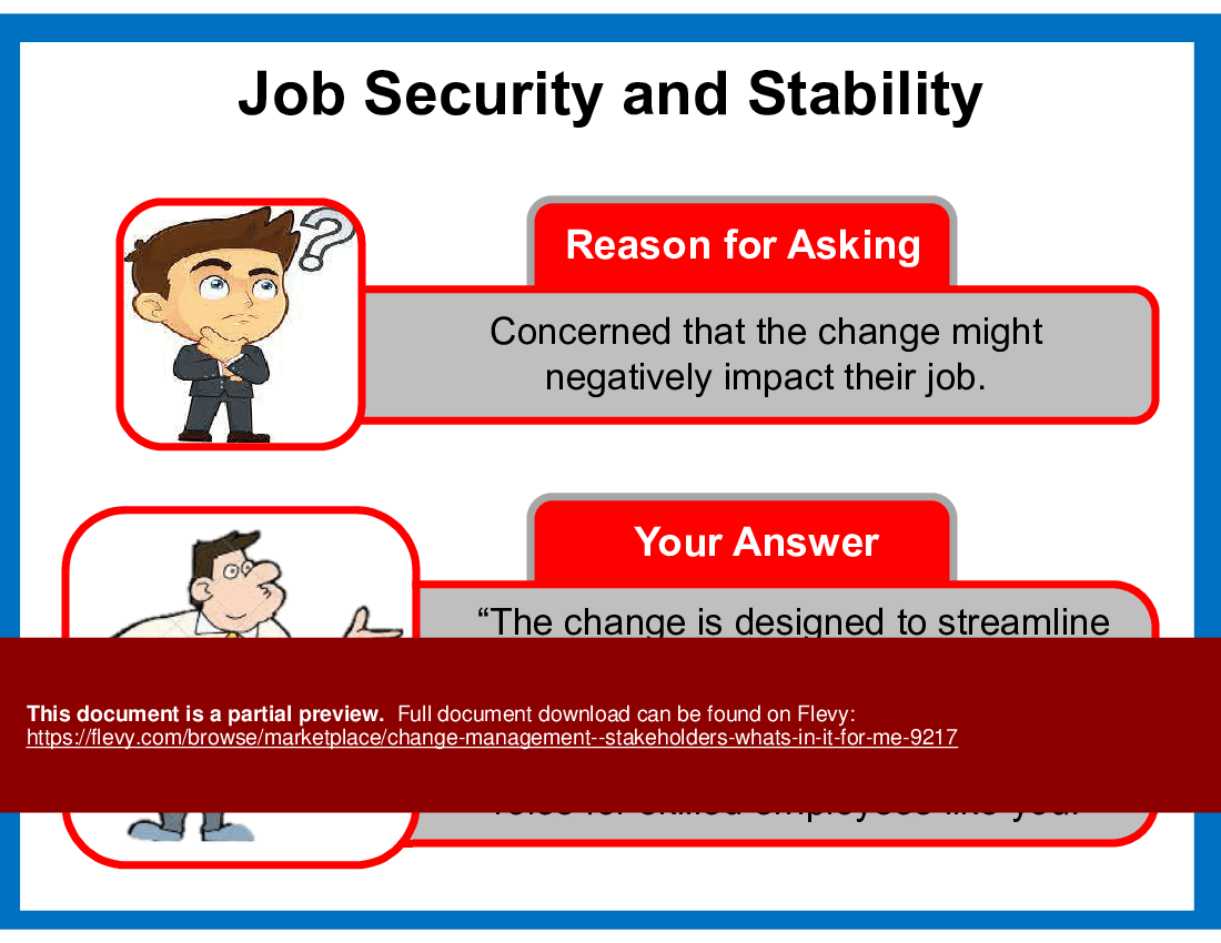 Change Management - Stakeholders "Whats In It For Me" (13-slide PPT PowerPoint presentation (PPT)) Preview Image