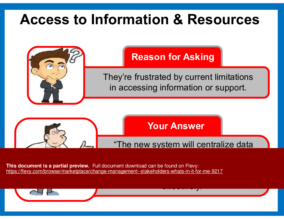 Change Management - Stakeholders "Whats In It For Me" (13-slide PPT PowerPoint presentation (PPT)) Preview Image