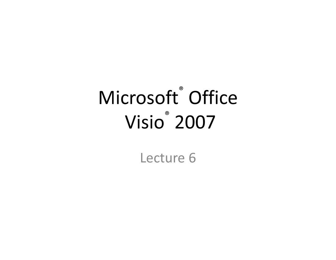 MS Visio Training 2007 () Preview Image