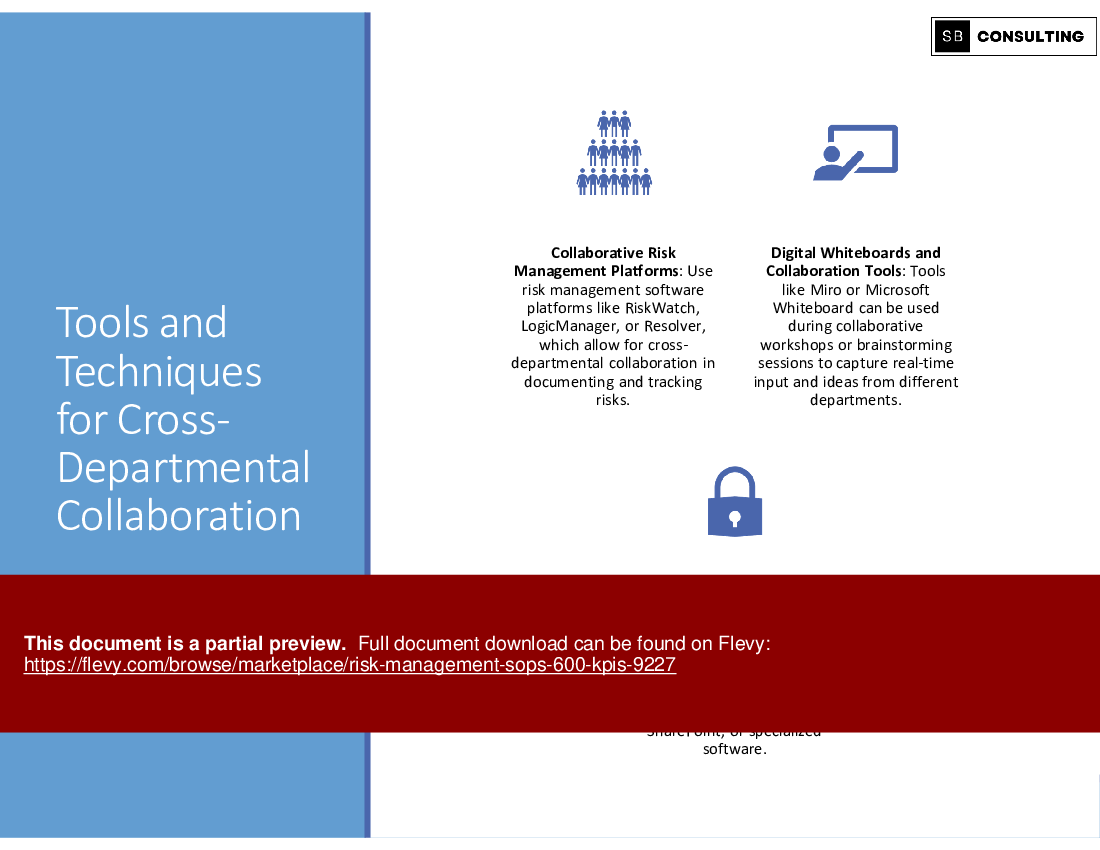 Risk Management SOPs (+600 KPIs) (1587-slide PPT PowerPoint presentation (PPTX)) Preview Image