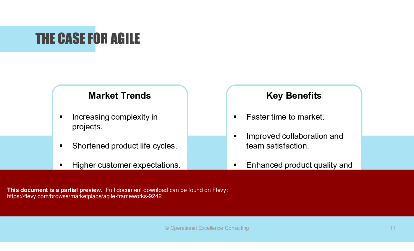 Agile Frameworks (154-slide PPT PowerPoint presentation (PPTX)) Preview Image