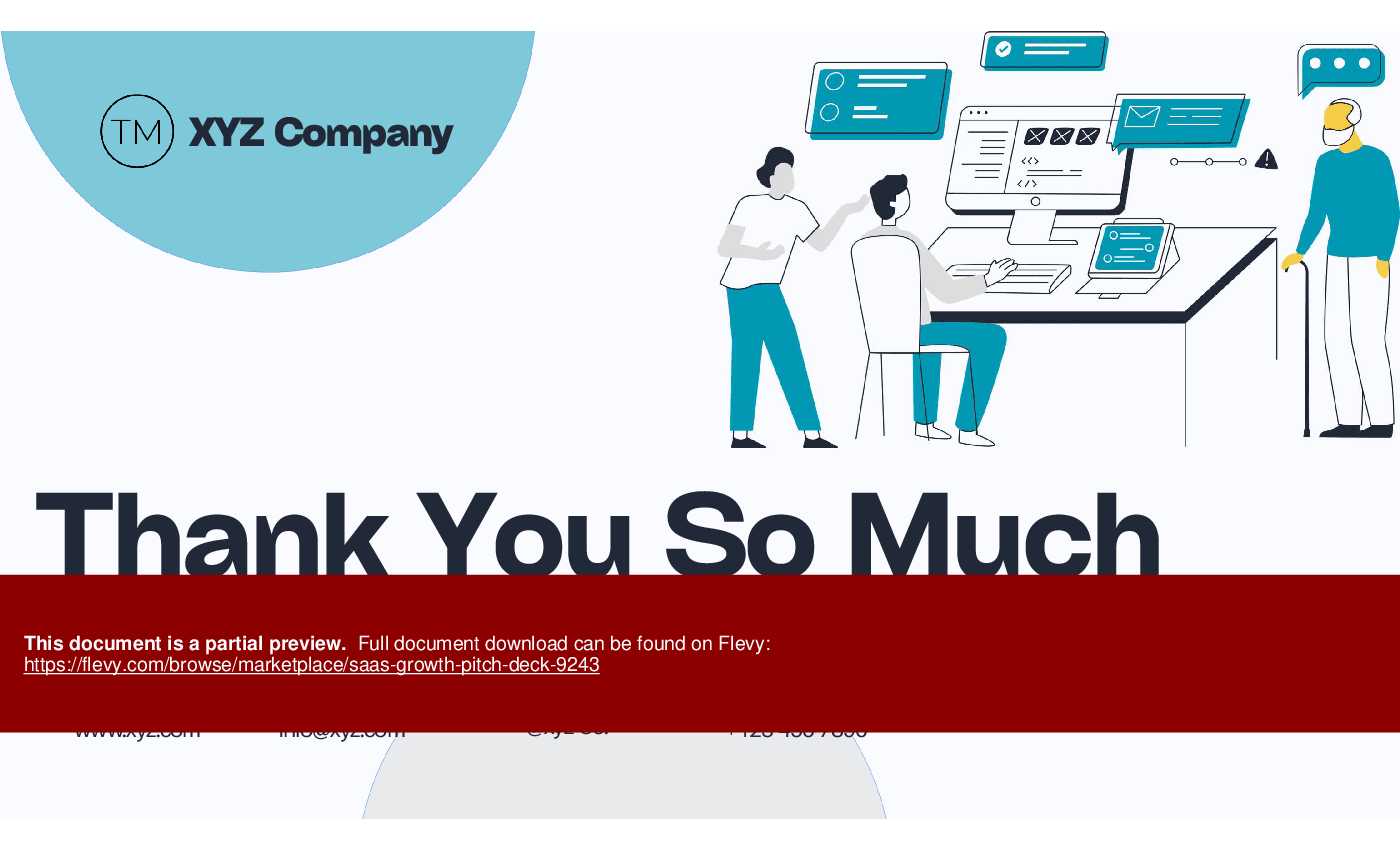 SaaS Growth Pitch Deck (10-slide PPT PowerPoint presentation (PPTX)) Preview Image