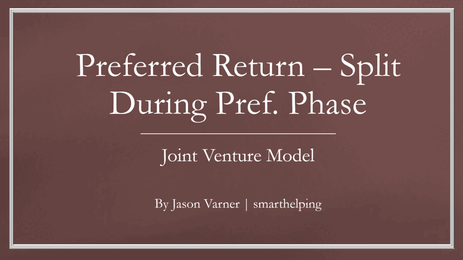 Preferred Return Waterfall with Optional GP/LP Preferred Split (Excel template (XLSX)) Preview Image