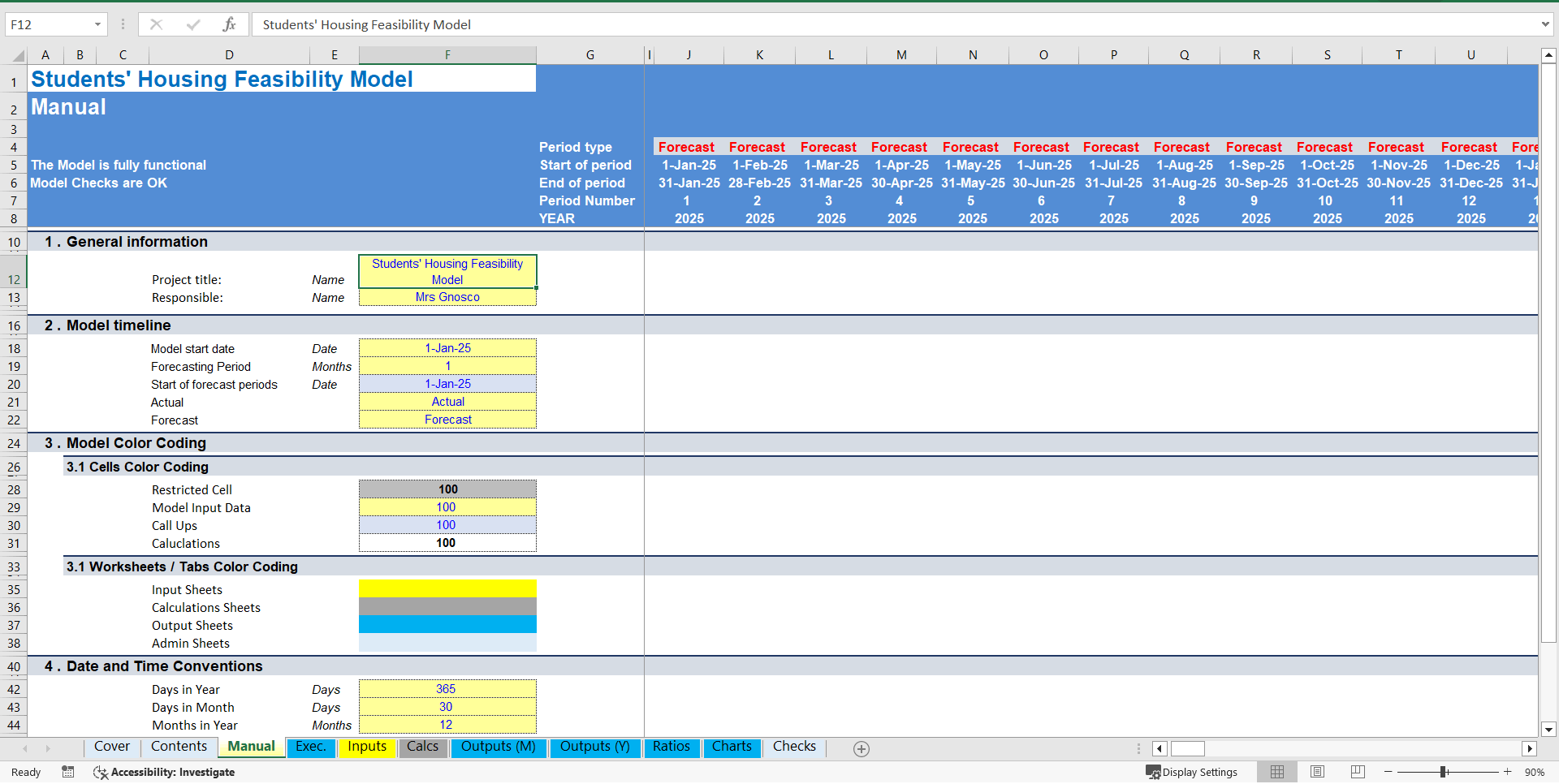 Student Housing Feasibility Financial Model - 10-Year DCF Valuation (Excel template (XLSX)) Preview Image