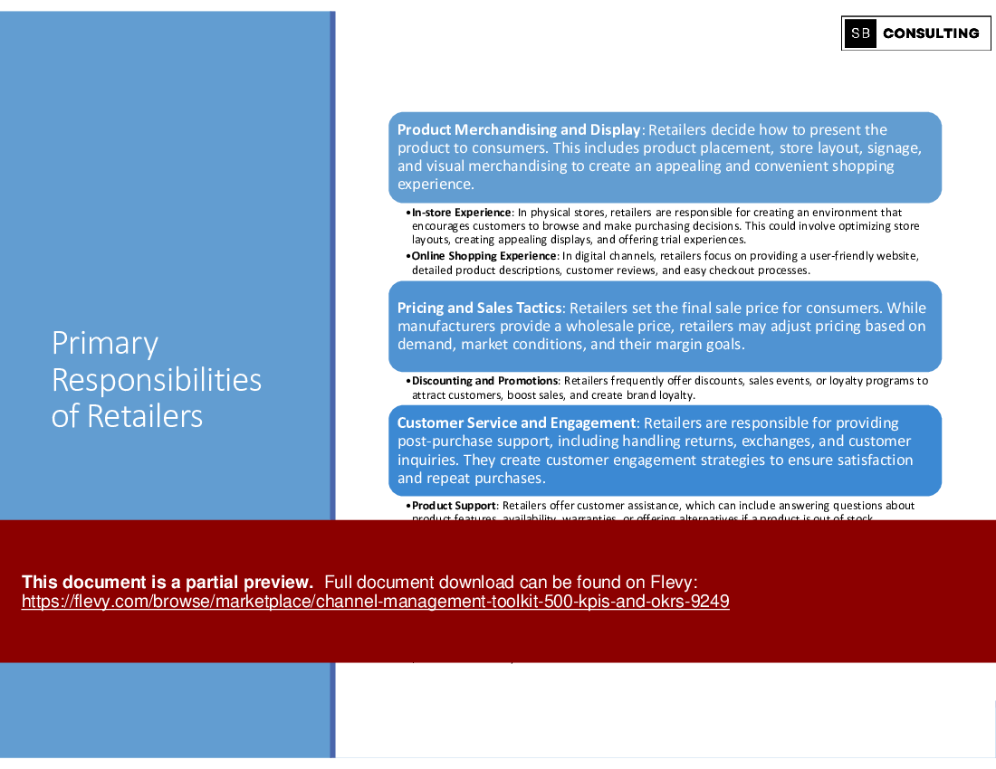 Channel Management Toolkit (500+ KPIs and OKRs) (870-slide PPT PowerPoint presentation (PPTX)) Preview Image