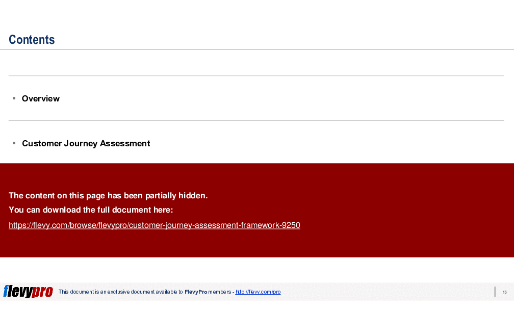 Customer Journey Assessment Framework (27-slide PPT PowerPoint presentation (PPTX)) Preview Image