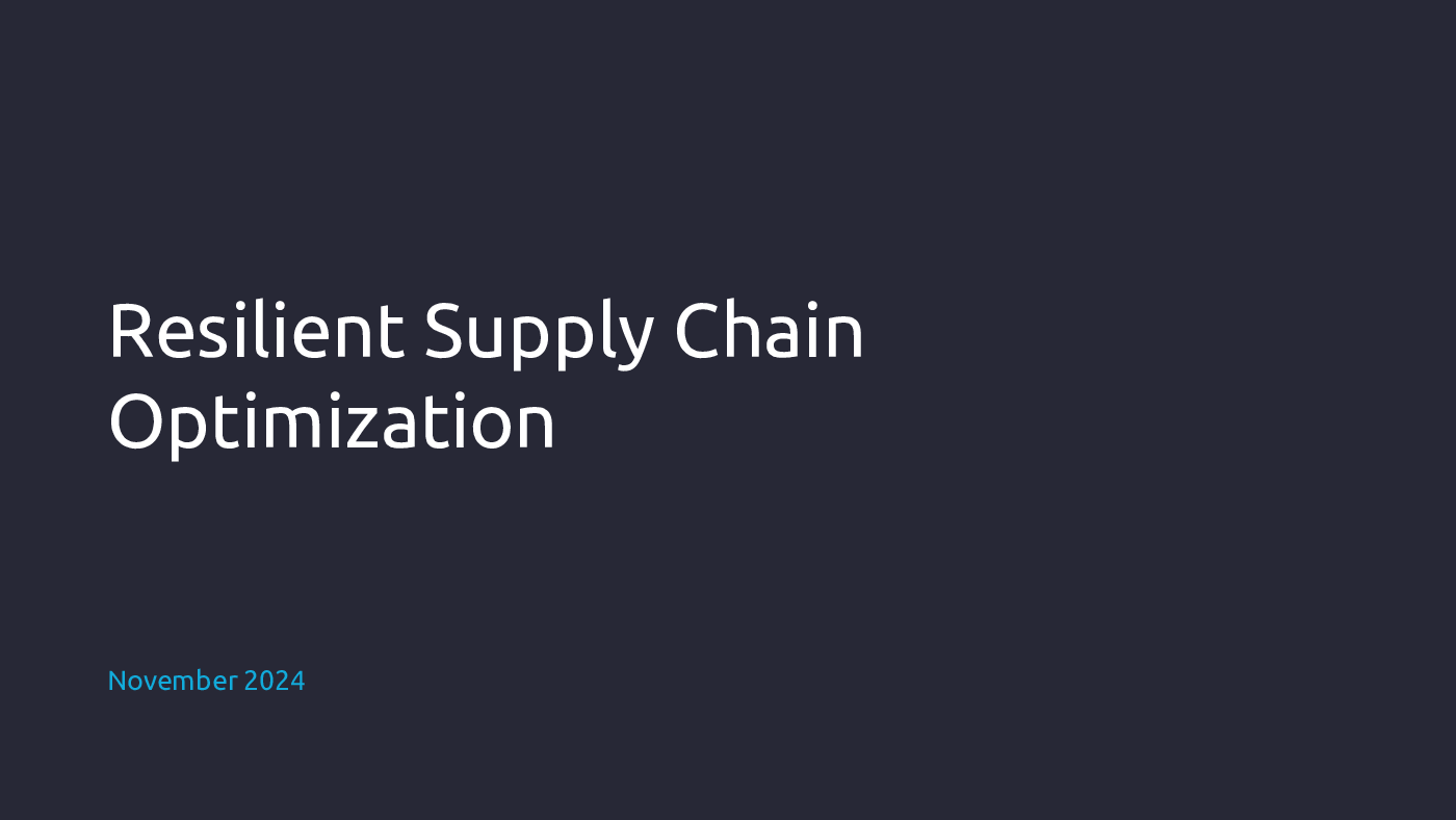 Resilient Supply Chain (19-slide PPT PowerPoint presentation (PPTX)) Preview Image