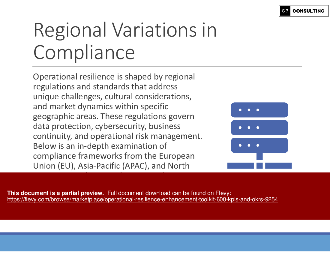 Operational Resilience Enhancement Toolkit (600 KPIs & OKRs) (1264-slide PPT PowerPoint presentation (PPTX)) Preview Image