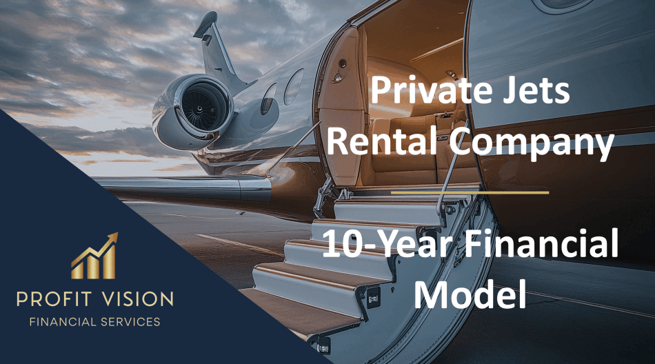 Private Jets Rental Company – 10 Year Financial Model (Excel template (XLSX)) Preview Image