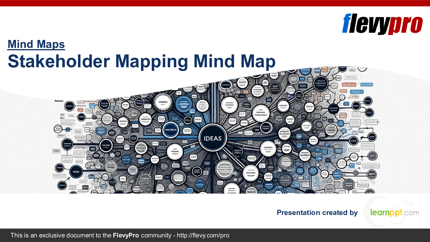 Stakeholder Mapping Mind Map (20-slide PPT PowerPoint presentation (PPTX)) Preview Image