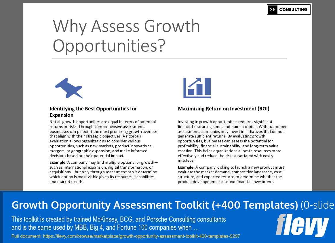 Growth Opportunity Assessment Toolkit (+400 Templates) (1691-slide PPT PowerPoint presentation (PPTX)) Preview Image