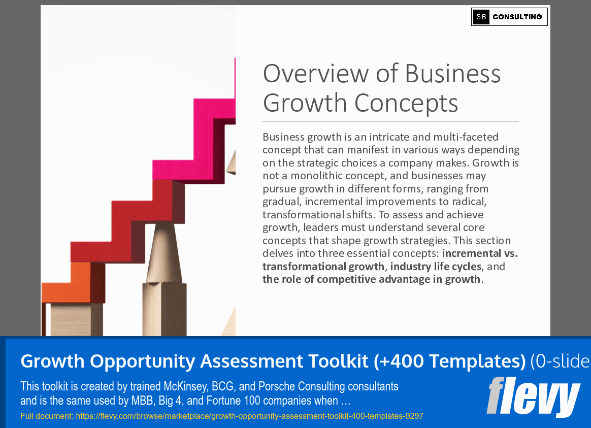 Growth Opportunity Assessment Toolkit (+400 Templates) (1691-slide PPT PowerPoint presentation (PPTX)) Preview Image