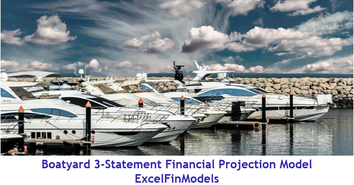 Boatyard 3-Statement Financial Model (Pro version) (Excel template (XLSX)) Preview Image