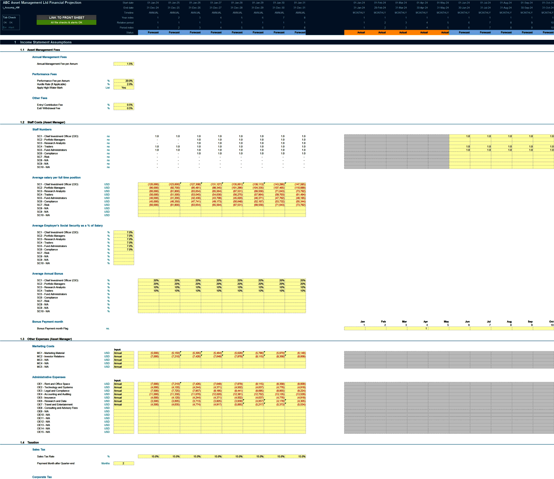 REIT (Real Estate Investment Trust) Fund Financial Model (Excel template (XLSX)) Preview Image