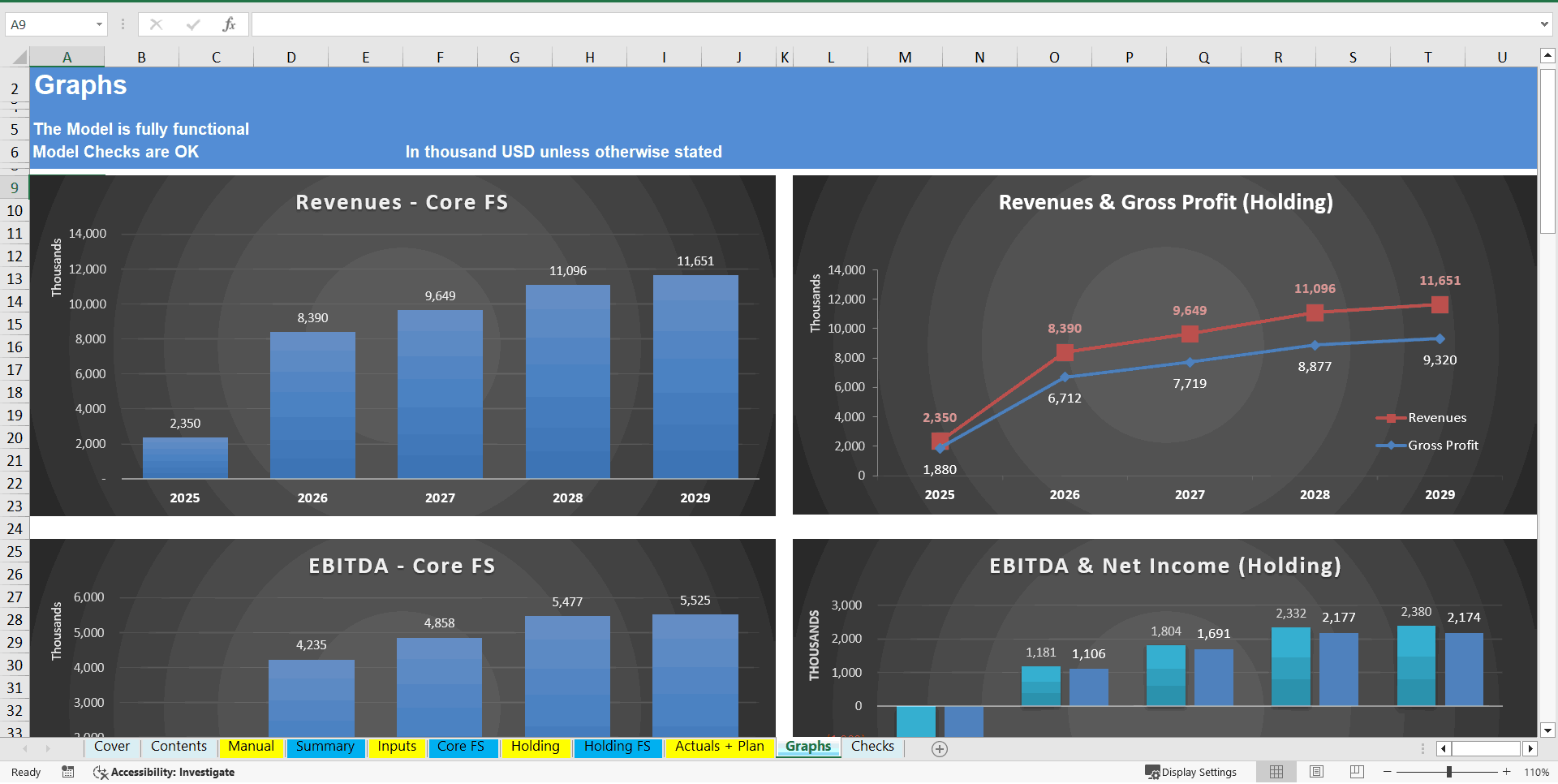 Debt Collection Agency Financial Model (5 Year DCF and Valuation) (Excel template (XLSX)) Preview Image