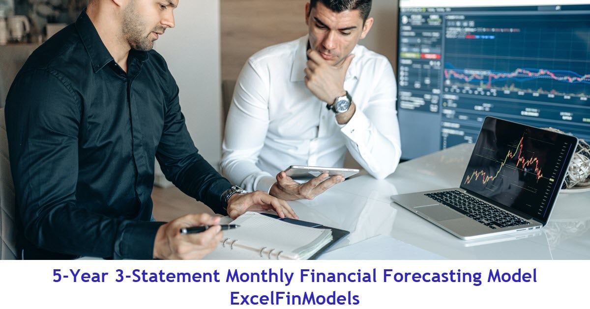 5-Year Monthly 3-Statement Financial Model (Lite version) (Excel template (XLSX)) Preview Image