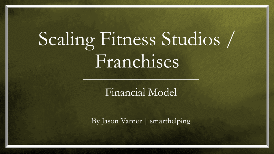 Fitness Studio Scaling Economic Model (15-Year) (Excel template (XLSX)) Preview Image