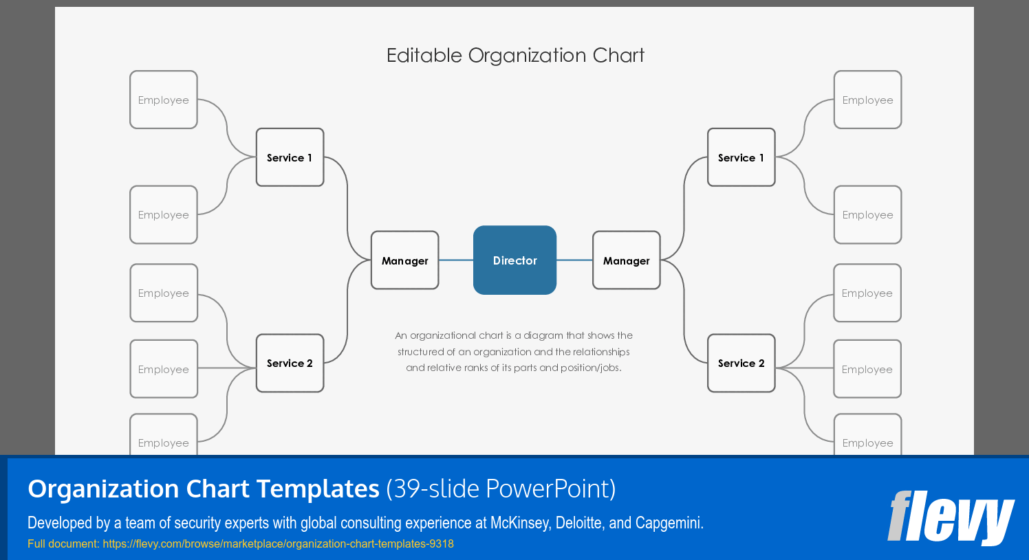 Organization Chart Templates (39-slide PPT PowerPoint presentation (PPTX)) Preview Image