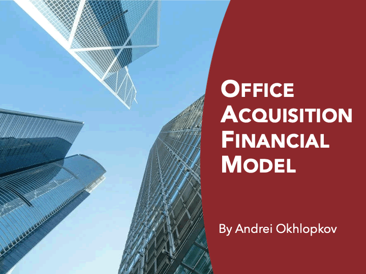 Office Acquisition ("Buy-Hold-Sell") Financial Model (Excel template (XLSX)) Preview Image