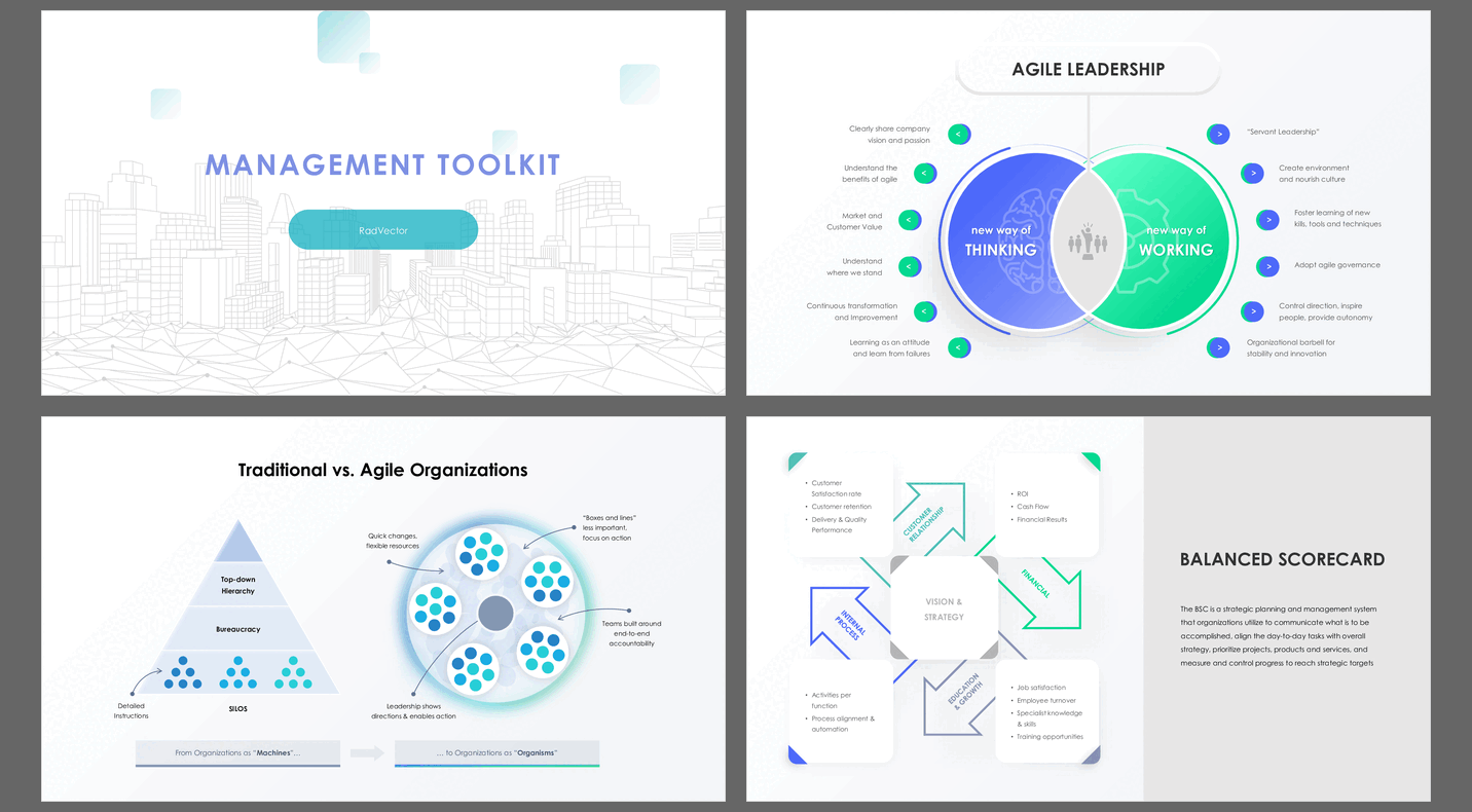 Management Toolkit (50-slide PPT PowerPoint presentation (PPTX)) Preview Image