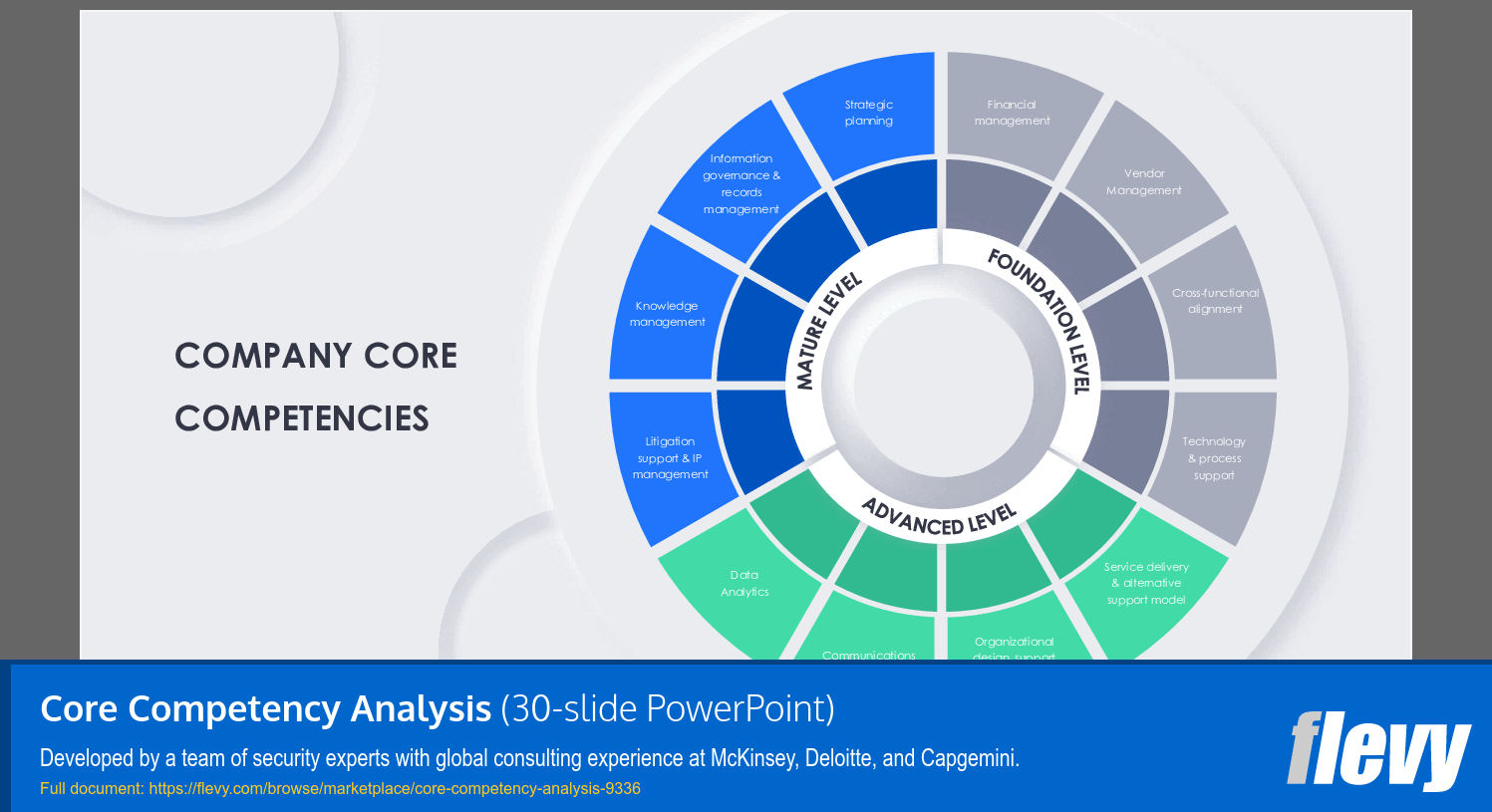 Core Competency Analysis (30-slide PPT PowerPoint presentation (PPTX)) Preview Image