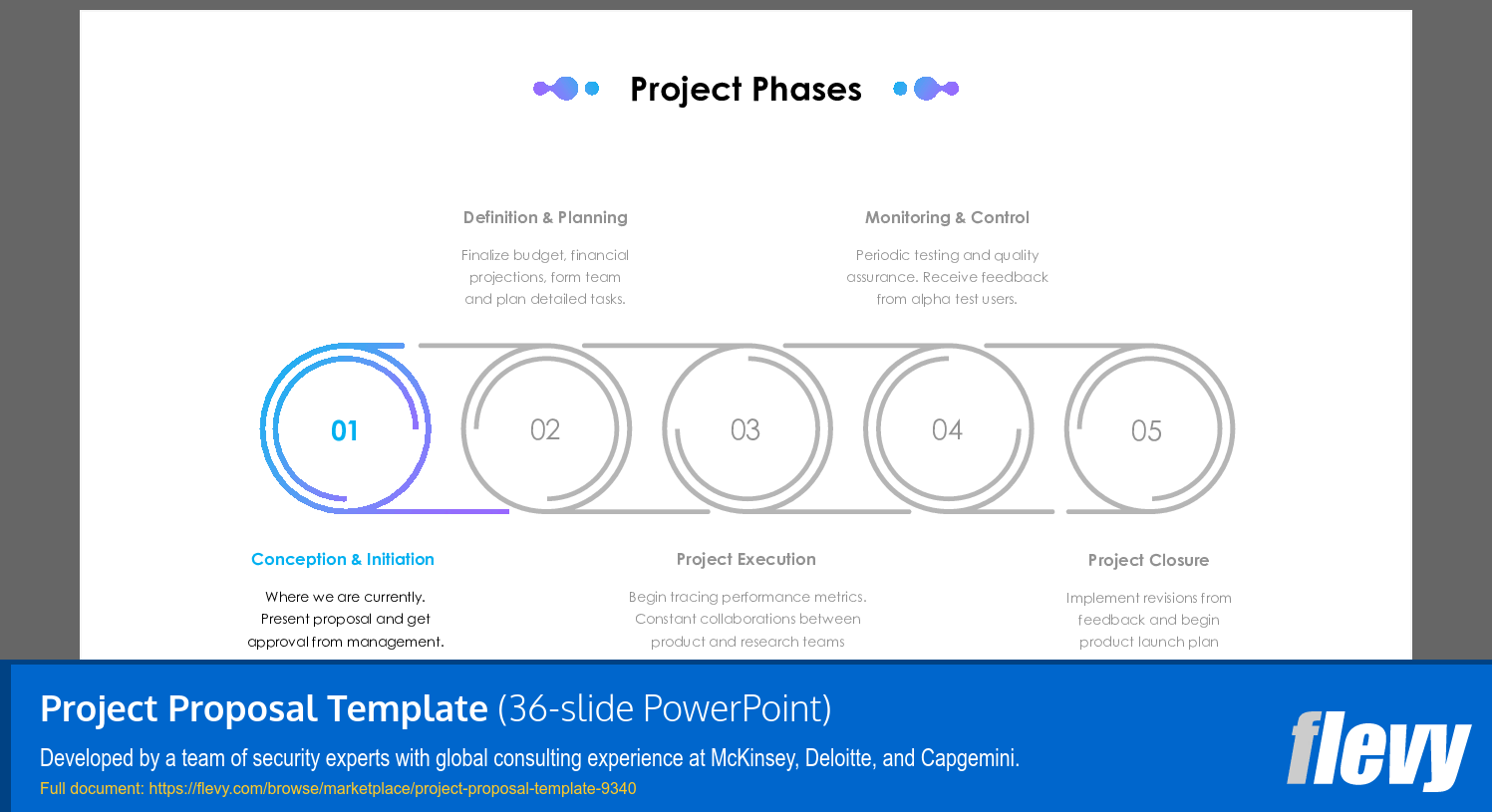 Project Proposal Template (36-slide PPT PowerPoint presentation (PPTX)) Preview Image