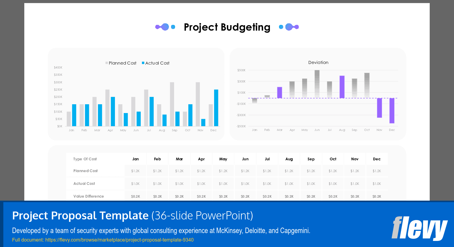 Project Proposal Template (36-slide PPT PowerPoint presentation (PPTX)) Preview Image