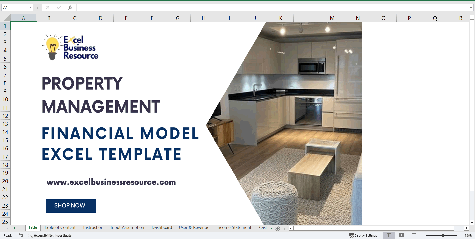 Property Management Financial Model Template (Excel template (XLSX)) Preview Image