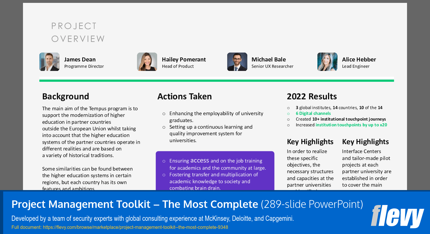 Project Management Toolkit – The Most Complete (289-slide PPT PowerPoint presentation (PPTX)) Preview Image