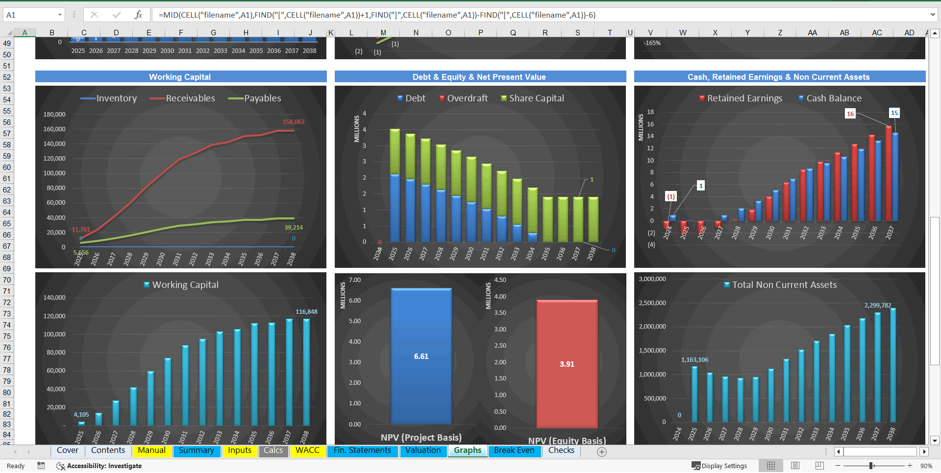 Online Community Business Financial Model (DCF & Valuation) (Excel template (XLSX)) Preview Image