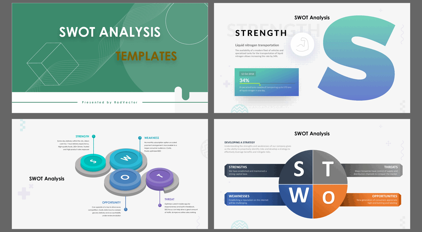 SWOT Analysis - Templates (40-slide PPT PowerPoint presentation (PPTX)) Preview Image