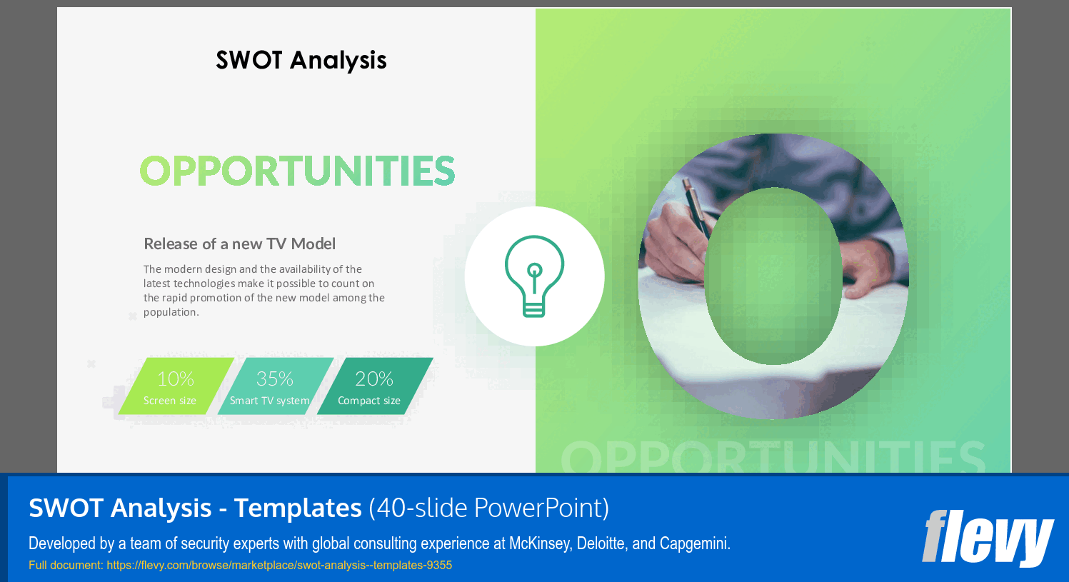 SWOT Analysis - Templates (40-slide PPT PowerPoint presentation (PPTX)) Preview Image