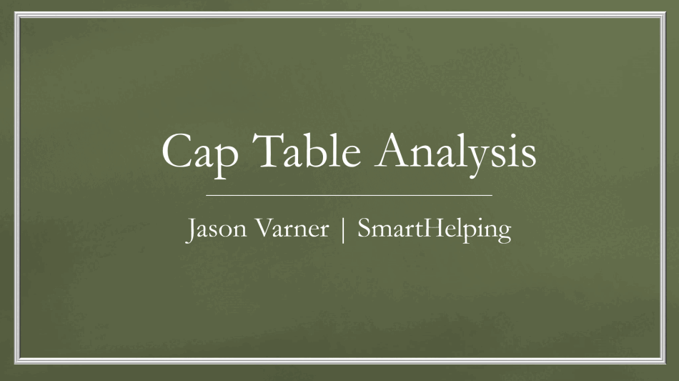 Dynamic Cap Table & Equity Planning Template