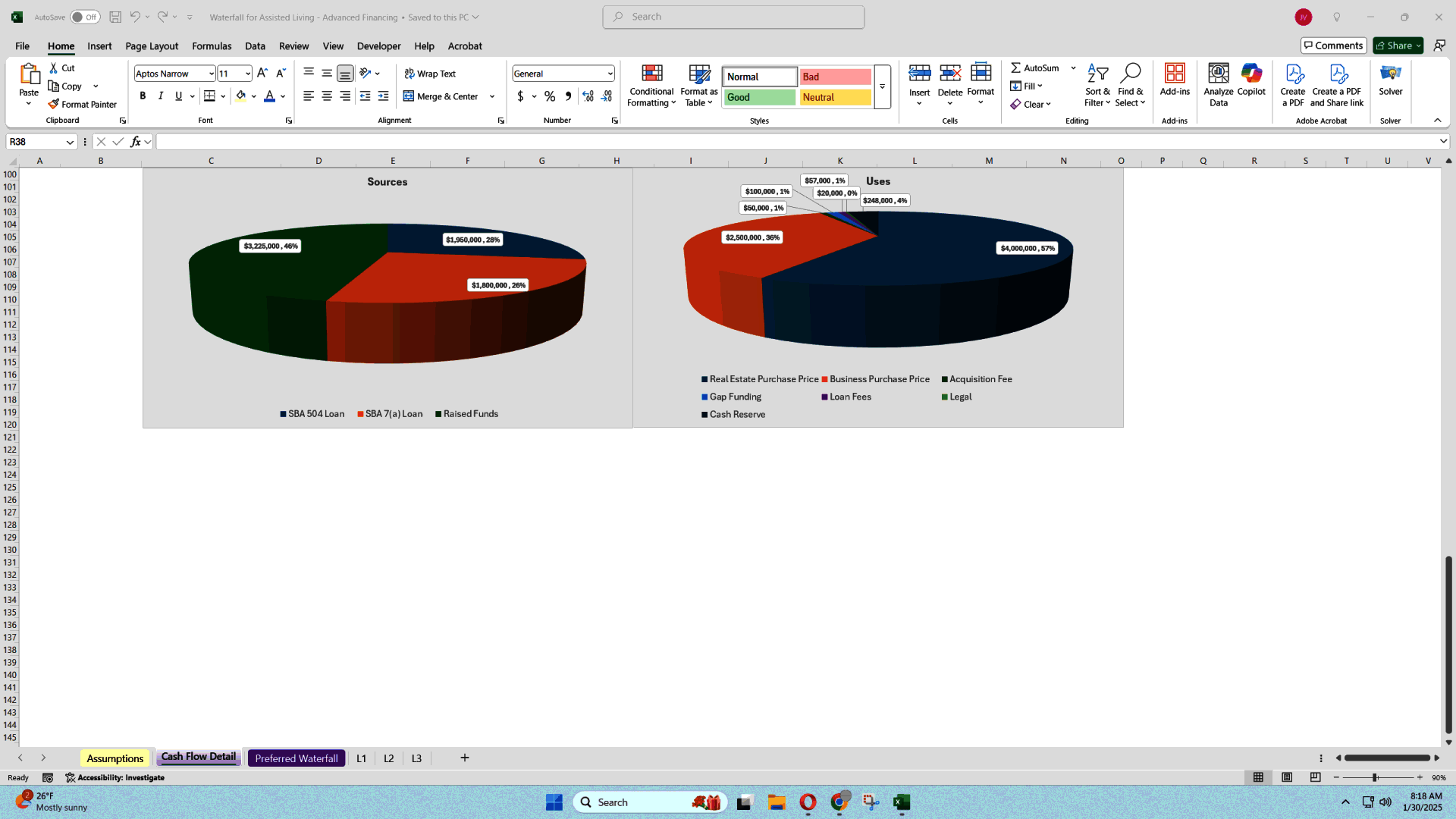 Quick Underwrite: SBA Loans & Real Estate Model (Excel template (XLSX)) Preview Image