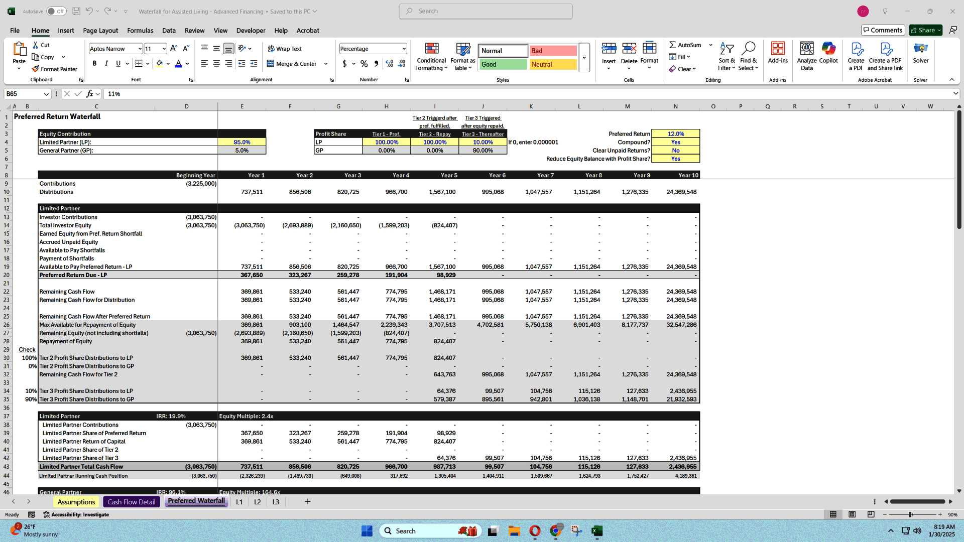 Quick Underwrite: SBA Loans & Real Estate Model (Excel template (XLSX)) Preview Image