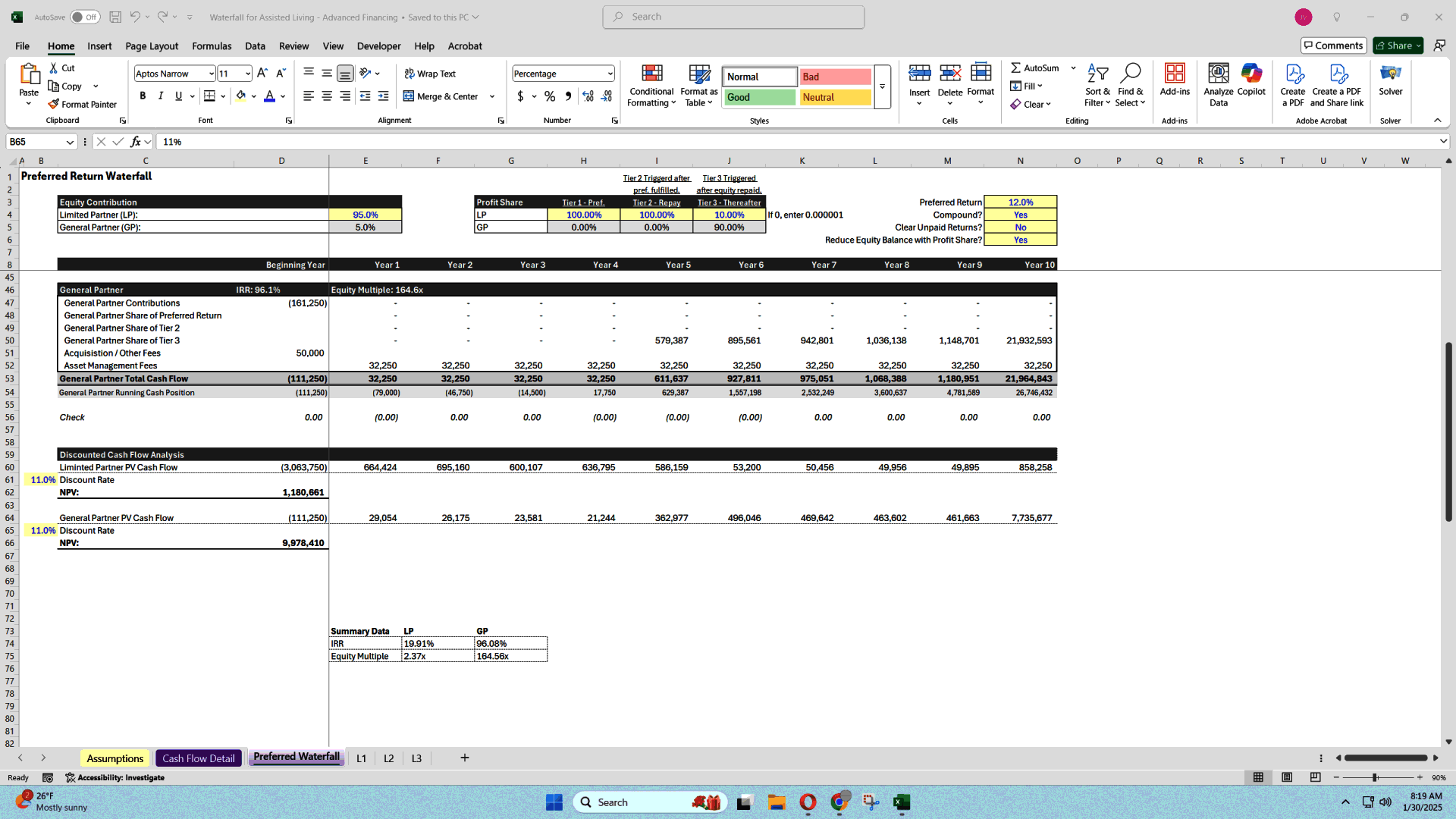 Quick Underwrite: SBA Loans & Real Estate Model (Excel template (XLSX)) Preview Image