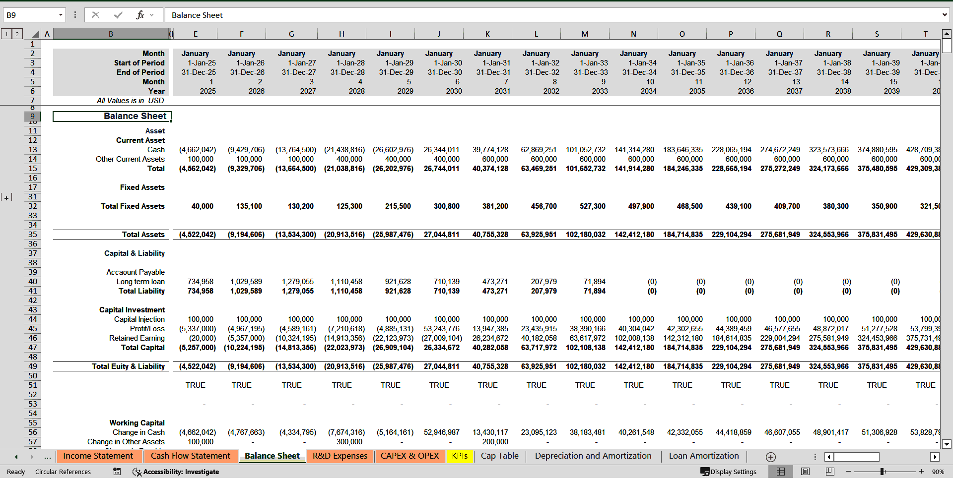 Biotech Financial Model & Valuation (Pharma Financial Model) (Excel template (XLSX)) Preview Image