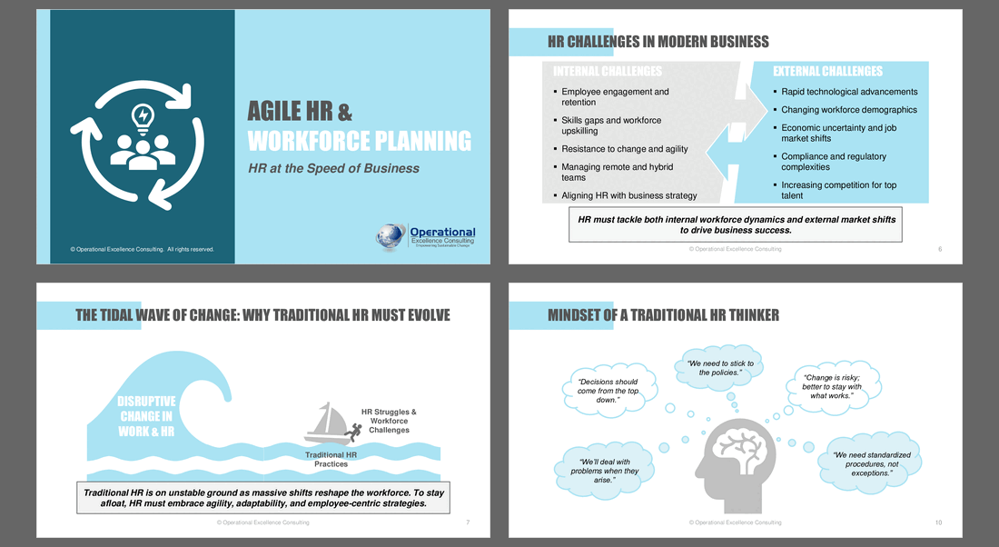 Agile HR & Workforce Planning (110-slide PPT PowerPoint presentation (PPTX)) Preview Image