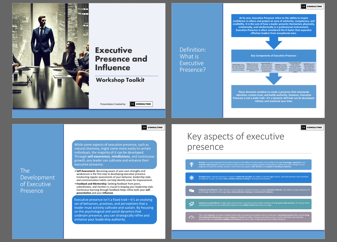 Executive Presence & Influence Toolkit (+Templates)