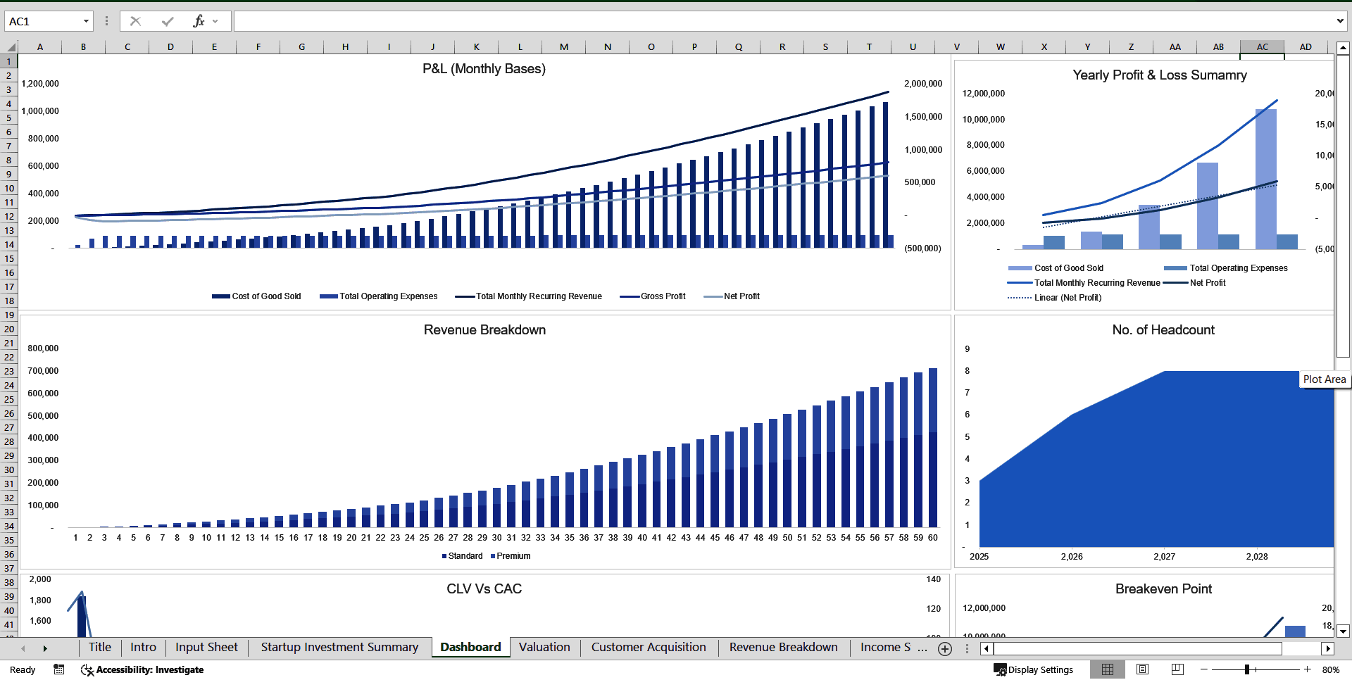 Mobile App Financial Model Template (Excel template (XLSX)) Preview Image