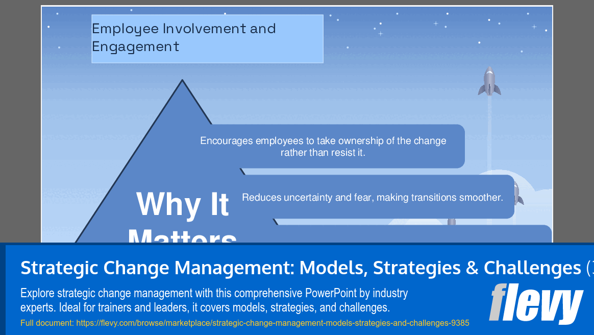 Strategic Change Management: Models, Strategies & Challenges (30-slide PPT PowerPoint presentation (PPTX)) Preview Image