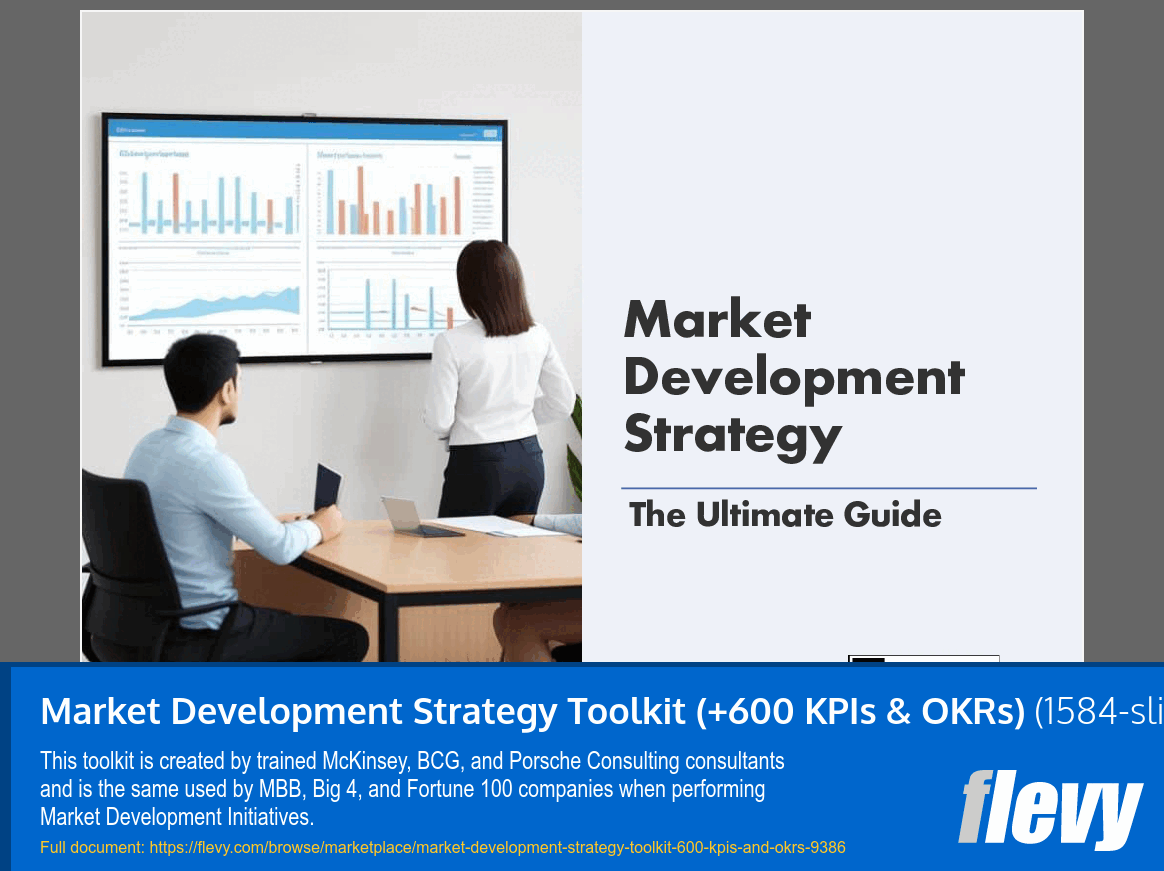 Market Development Strategy Toolkit (+600 KPIs & OKRs) (1584-slide PPT PowerPoint presentation (PPTX)) Preview Image