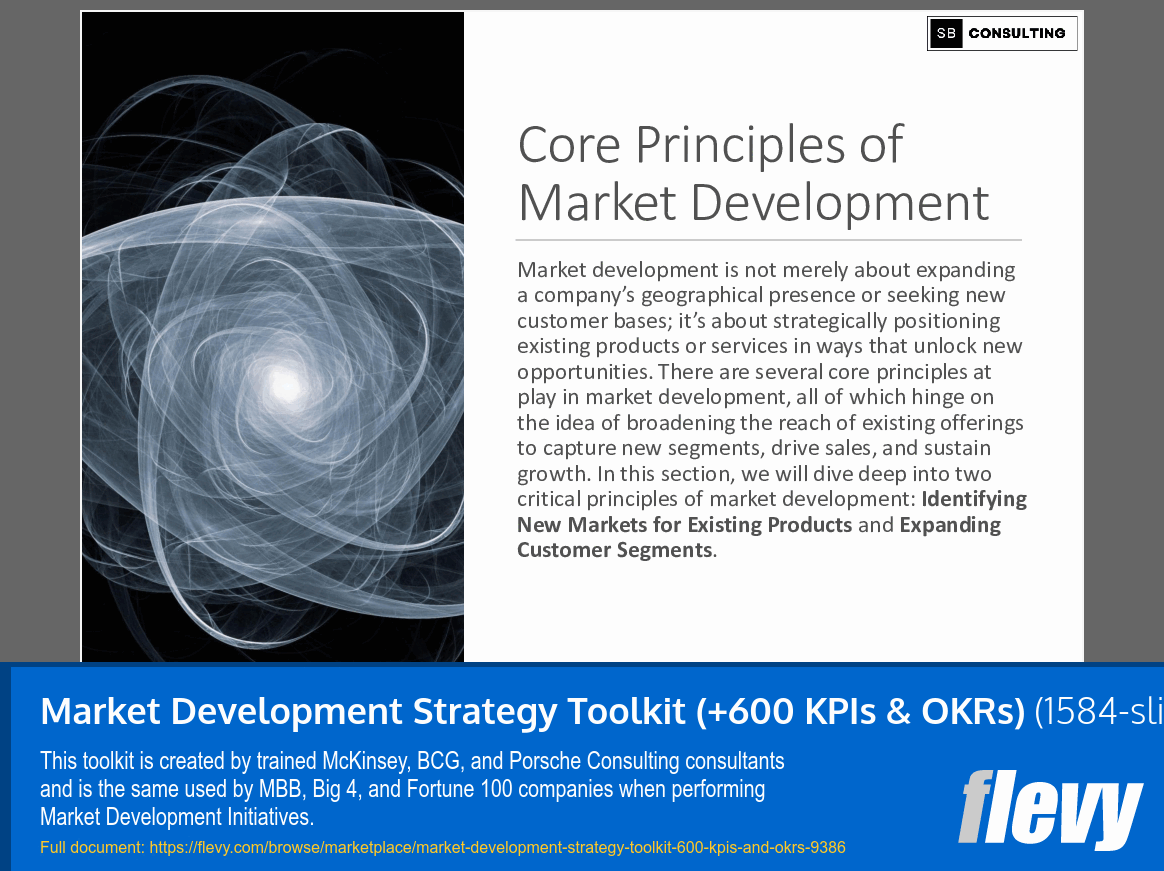 Market Development Strategy Toolkit (+600 KPIs & OKRs) (1584-slide PPT PowerPoint presentation (PPTX)) Preview Image