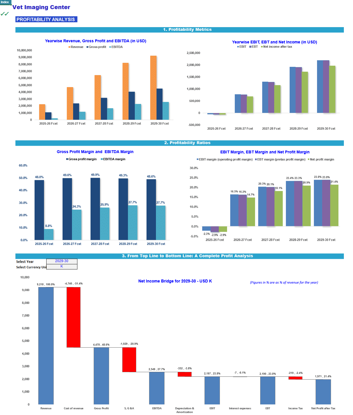 Veterinary Imaging Center Financial Model (Lite version) (Excel template (XLSX)) Preview Image