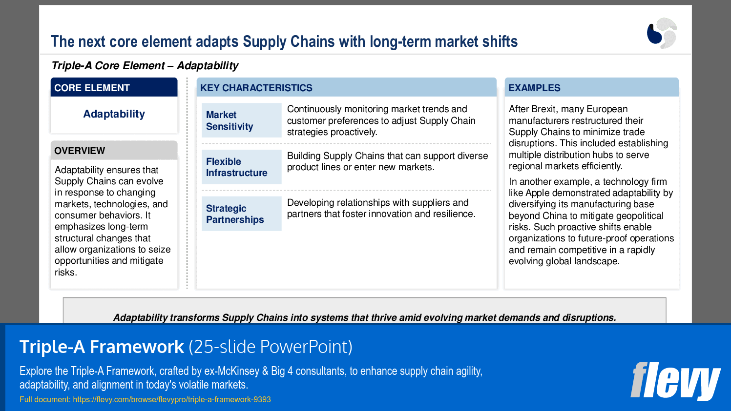 Triple-A Framework (25-slide PPT PowerPoint presentation (PPTX)) Preview Image