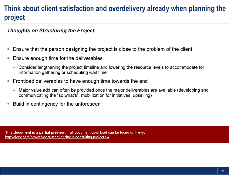 Pricing a Consulting Project (29-slide PPT PowerPoint presentation (PPT)) Preview Image