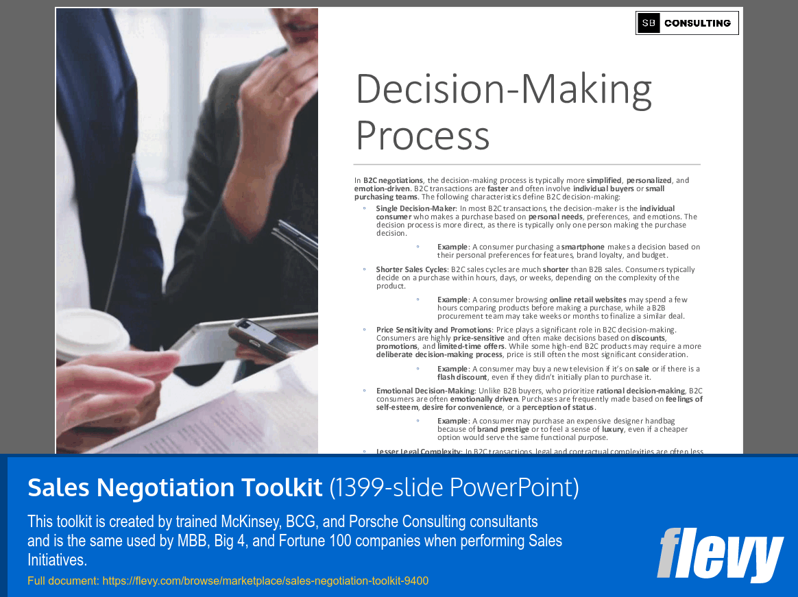 Sales Negotiation Toolkit (1399-slide PPT PowerPoint presentation (PPTX)) Preview Image