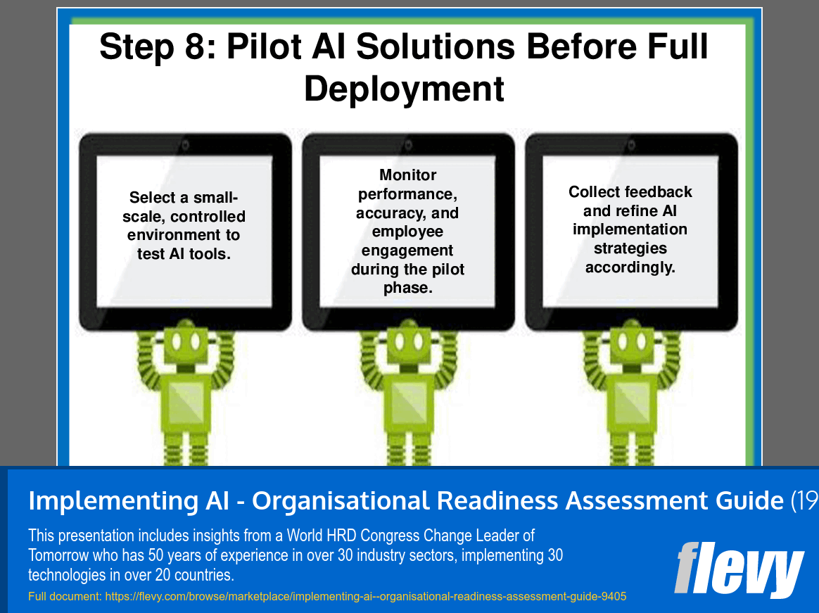 Implementing AI - Organisational Readiness Assessment Guide (19-slide PPT PowerPoint presentation (PPT)) Preview Image