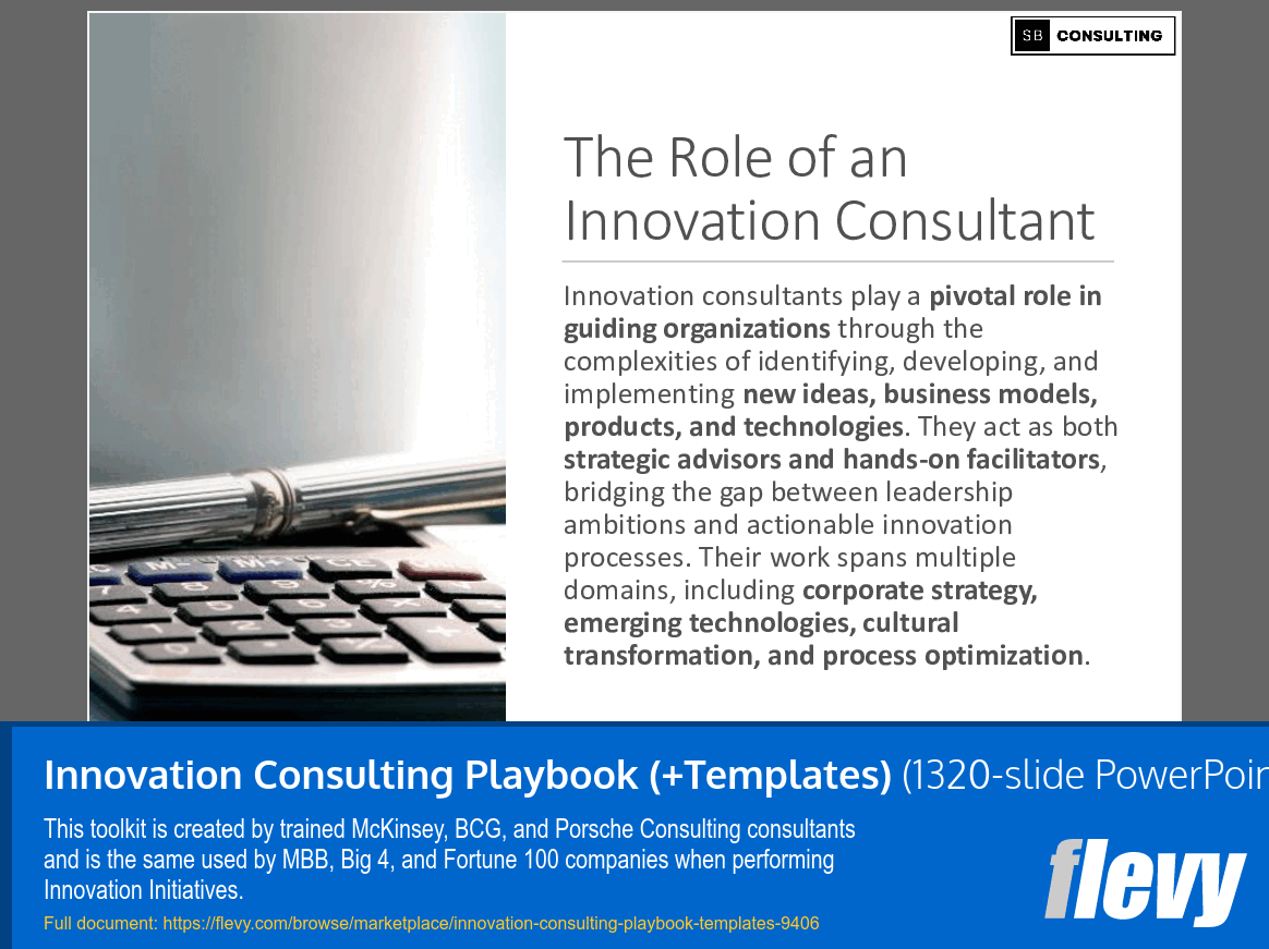 Innovation Consulting Playbook (+Templates) (1320-slide PPT PowerPoint presentation (PPTX)) Preview Image